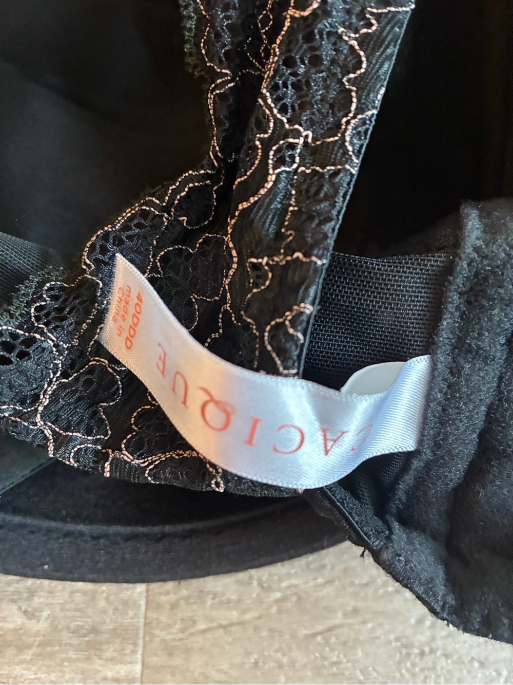 Cacique Polka Dot Bow Lightly Lined Balconete Bra - Picture 6 of 8